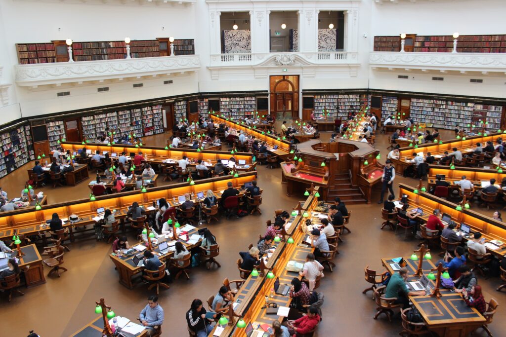College library, post-secondary education